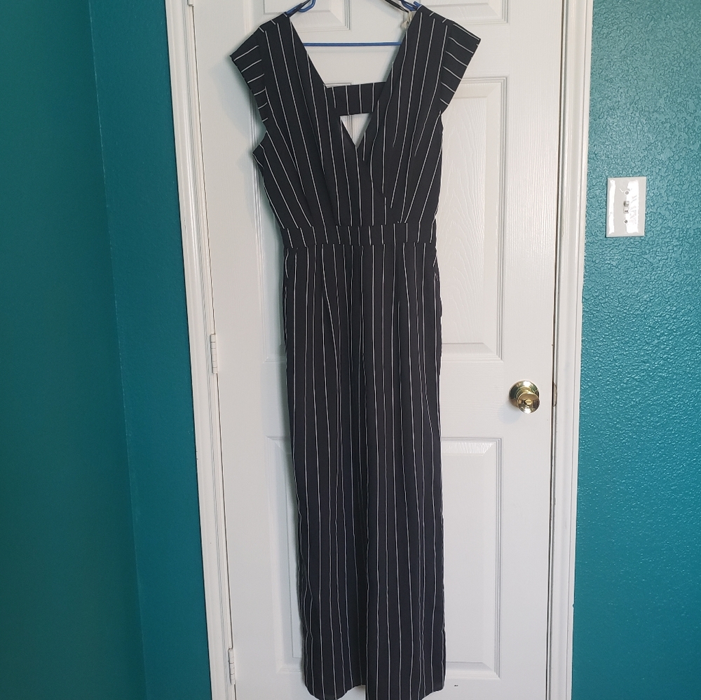 Pinstripe Pants Suit